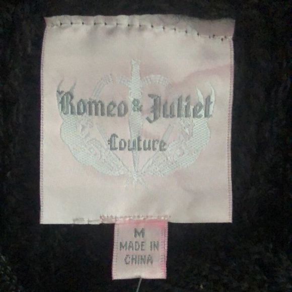 NWT ROMEO & JULIET COUTURE sweater jacket - Picture 4 of 5